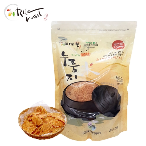 [라이스웰] 오래구워 구수한 백미누룽지 500g