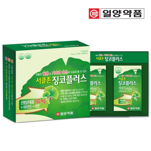 [일양약품] 서클존 징코플러스 1개(4개월분)