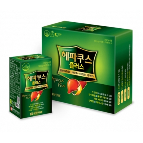 [일양약품] 간건강 헤파쿠스 플러스 500mg x 120정(4개월분)