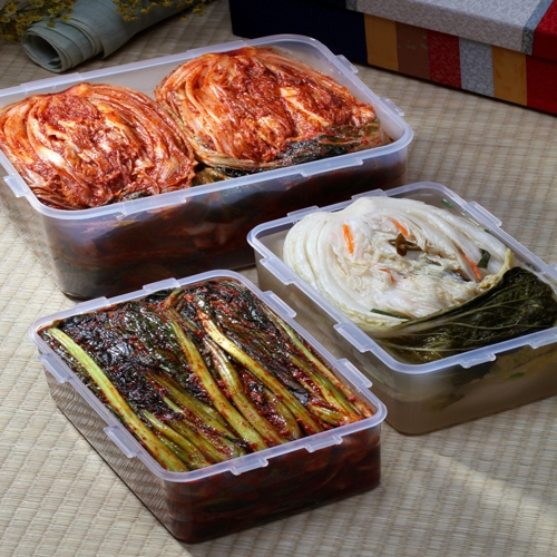 [해담촌] 전라도김치 선물세트 2호(포기김치2kg+갓김치1kg+백김치1kg)