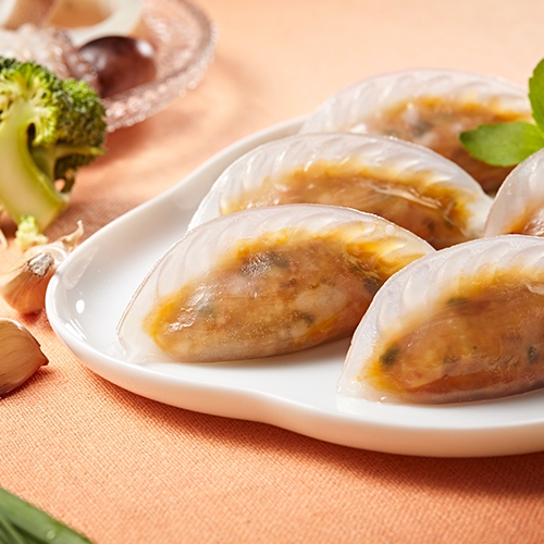 [한만두] 투명한 쭈꾸미만두 잎새 1kg