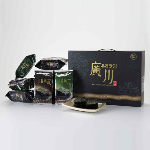 [광천우리맛김] 식탁김 16봉 세트(재래식탁김 8봉+파래식탁김 8봉)