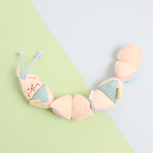 [콤비] 바스락 애벌레 인형 촉감놀이 헝겊 장난감