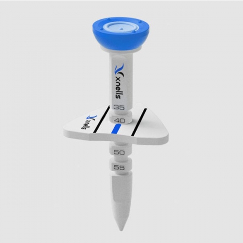 [바라] 1+1 직진성 강화 컨트롤 골프티 높이 조절 볼마커 티샷 눈금티 블루