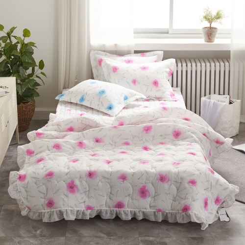 [침구연구소] 꽃가람 스노우리플 60수 차렵 이불패드세트 택1