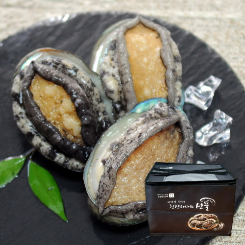 [바른전복] 완도 활전복 대전복 9-10미 1kg 선물세트 (부직포)