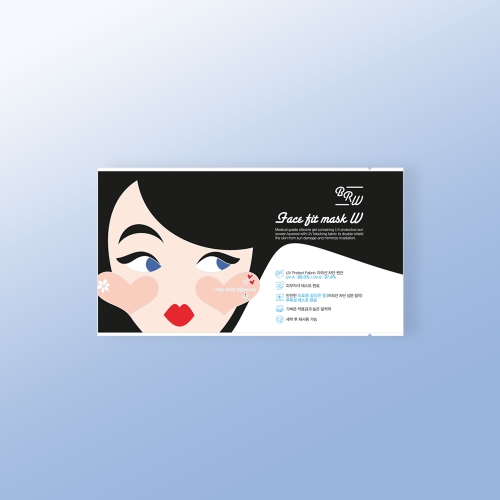 [비알워터풀] BRW 페이스핏W 자외선 차단패치 1Box (총4매입)