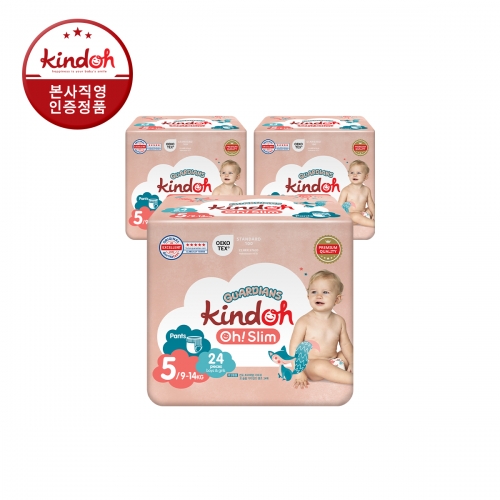 [킨도] 프리미엄 기저귀 오슬림 가디언즈 팬츠 5단계 특대형 24매x3팩(72매)