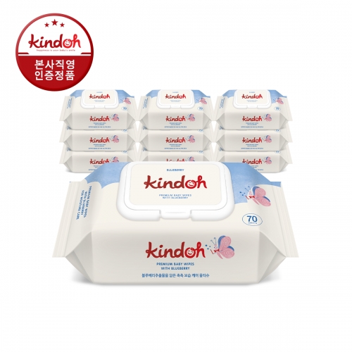 [킨도] 프리미엄 물티슈 블루 70매*10팩