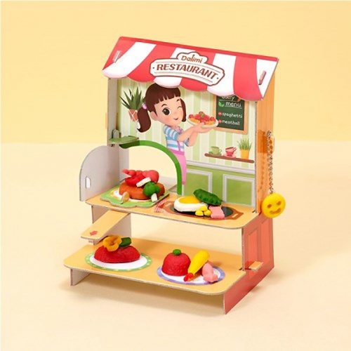 [토이트론] 달님이 내맘대로 만드는 레스토랑 클레이 소꿉놀이 세트