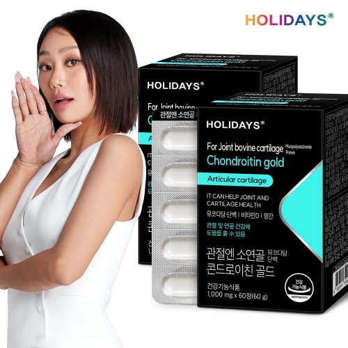 [홀리데이즈] 관절엔 소연골 뮤코다당단백 콘드로이친 골드 1000mgx60정x2박스
