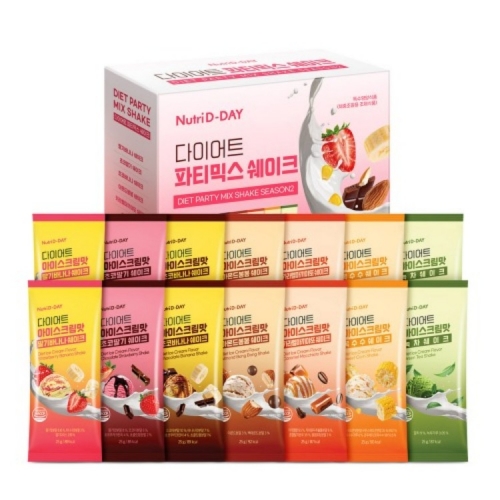 [뉴트리디데이] 다이어트 쉐이크 파티믹스 28포(7가지맛x4포씩)