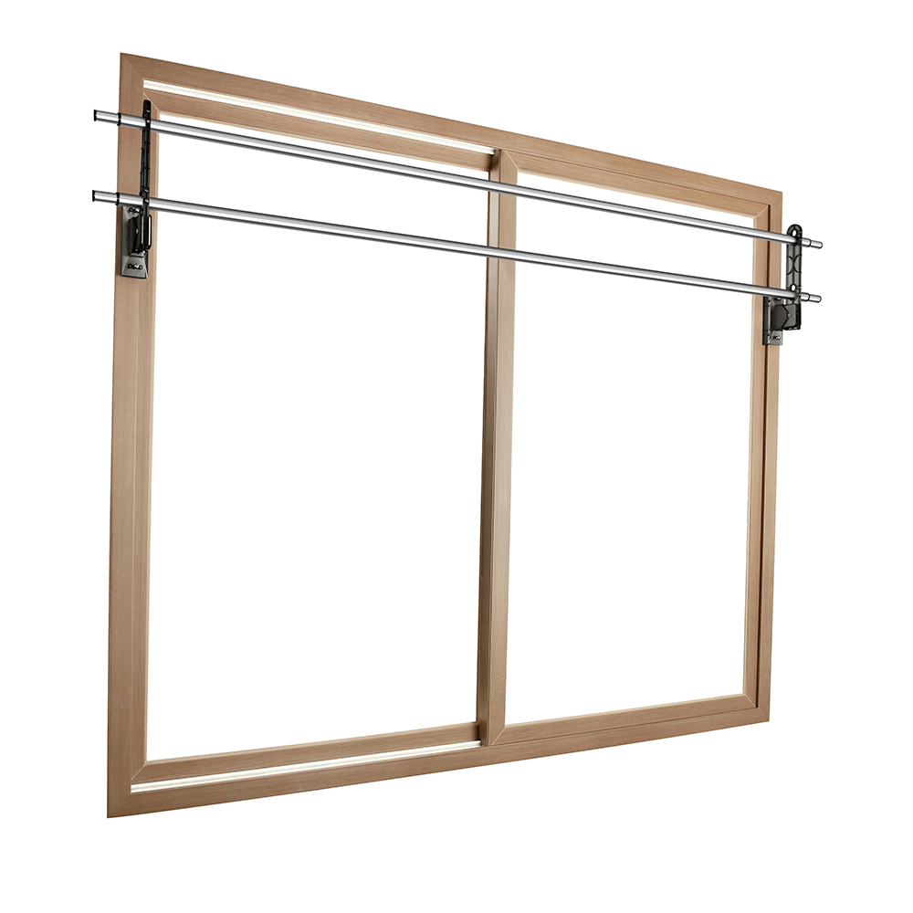 [웰렉스] 무타공 베란다 창틀 빨래건조대 원룸 공간활용 창문행거 2폴 CTH2130