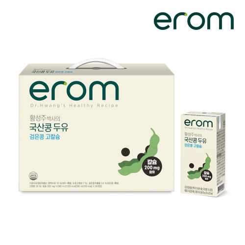 [이롬 황성주] 국산콩두유 검은콩 고칼슘 190ml x 24팩(선물용)