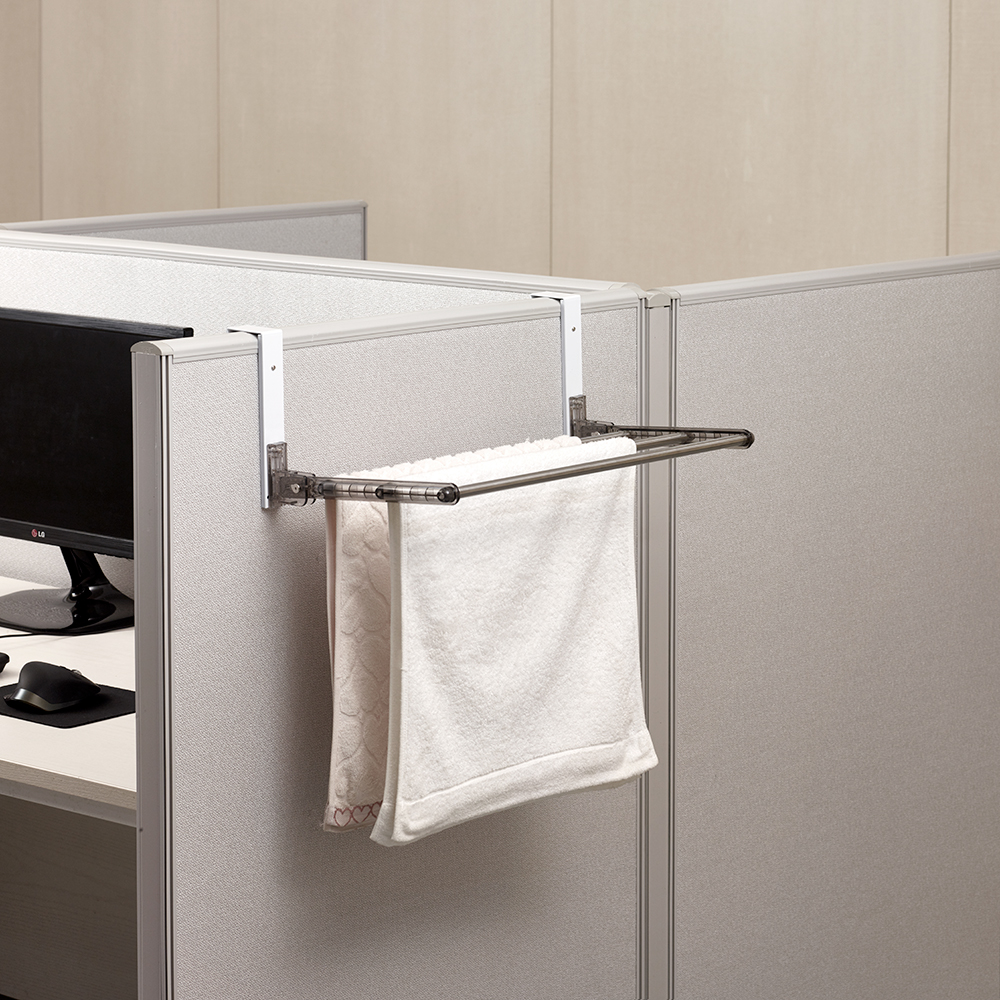 [웰렉스] 무타공 다용도걸이 책상 칸막이 파티션행거 수건걸이 PH400(행거40cm)