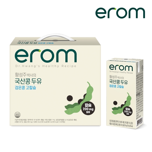 [이롬 황성주] 국산콩두유 검은콩 고칼슘 190ml x 20팩