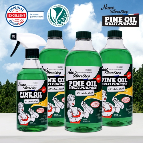 [은나노스텝] 파인오일 다용도 세정제 본품 500ml + 리필 1000ml 3개