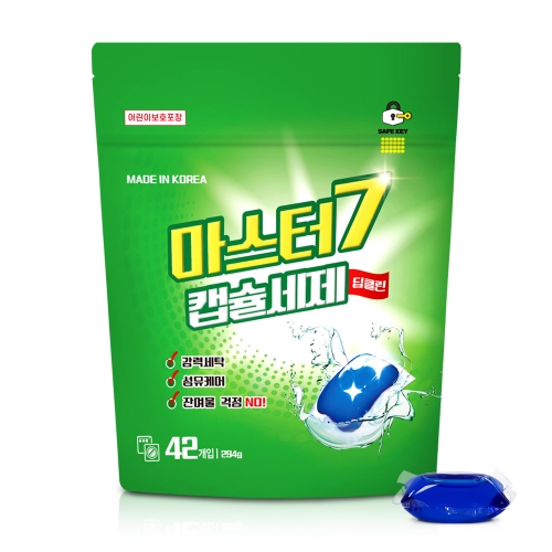 [탑스텝] 마스터7 캡슐세제 딥클린 42개입 캡슐세탁세제