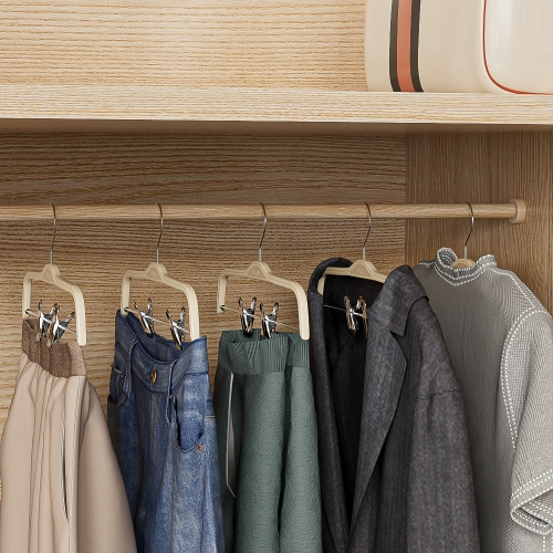 [오라플] 우드 논슬립 바지걸이 10개입