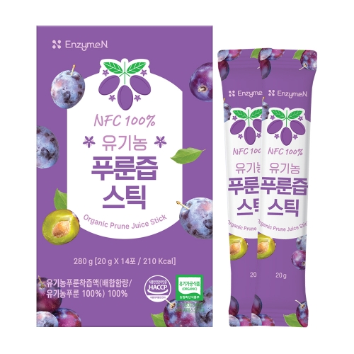 엔자임 NFC 100% 유기농 푸룬즙스틱 14개입