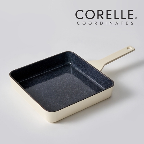 [코렐] 코디네이츠 무쇠 애슐리 아이보리 22cm 프라이팬 사각