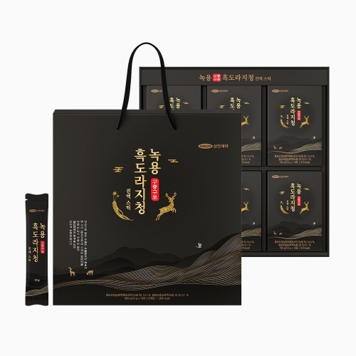 [삼진제약] 녹용 구증구포 흑도라지청 진액스틱 60포