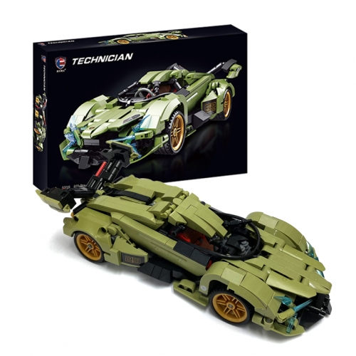 [예샘] 스마트블럭 T518 럭셔리 하이퍼카 그린 자동차 블록