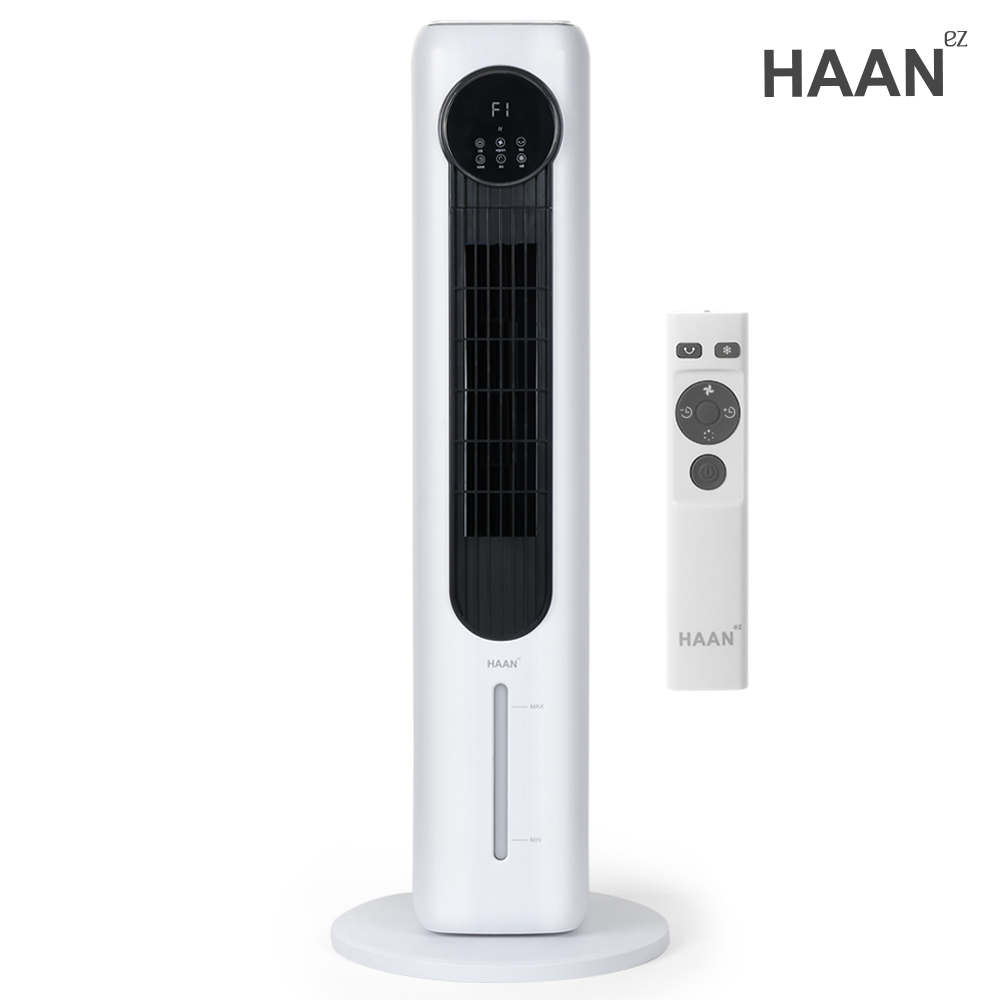 한경희 타워형 리모컨형 전자식 타워팬 냉풍기 4L 가정용 업소용 HAAN-L400