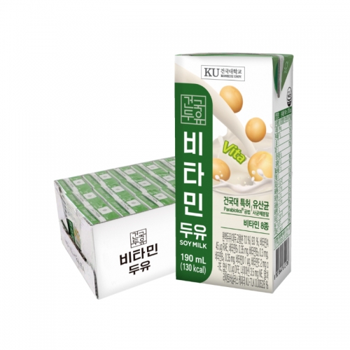건국우유 비타민두유 190ml 48팩
