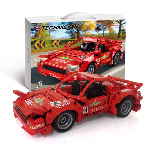 [예샘] 스마트블럭 T5325 레트로 레이싱카 레드 자동차 블록