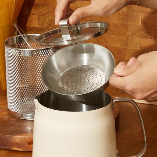 [스텐팩토리] 올스텐 304 세라믹 코팅 케틀팟 2L 캠핑주전자 세트(거름망+채망) 모든열원사용가능