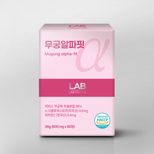 랩온랩 알파CD 무궁화추출물 무궁 알파핏 (600mg X 60정)