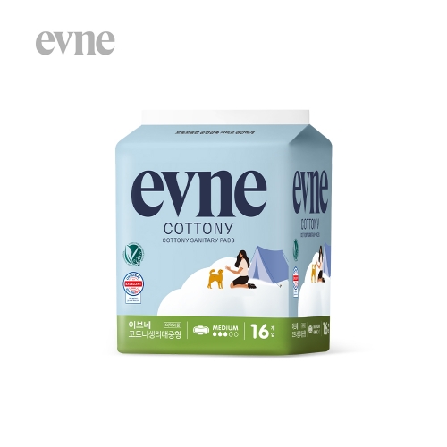 [이브네] 코트니 생리대 중형 16개입
