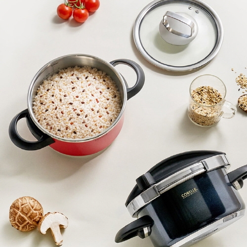 [코렐] 코디네이츠 2IN1 원터치 압력밥솥