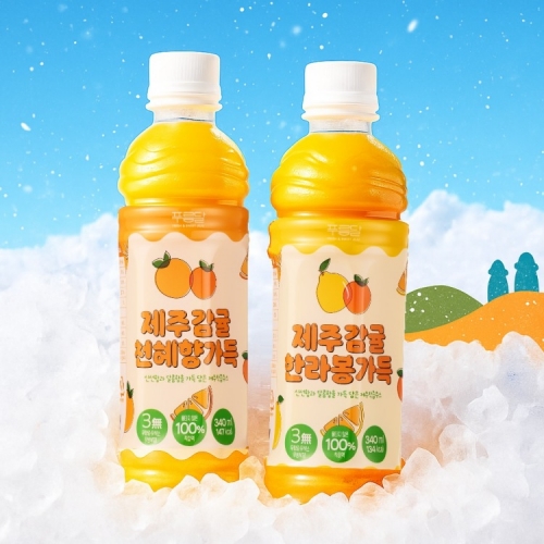 [푸름달] 제주 NFC공법 100프로 착즙 한라봉 천혜향주스 340mlX10병