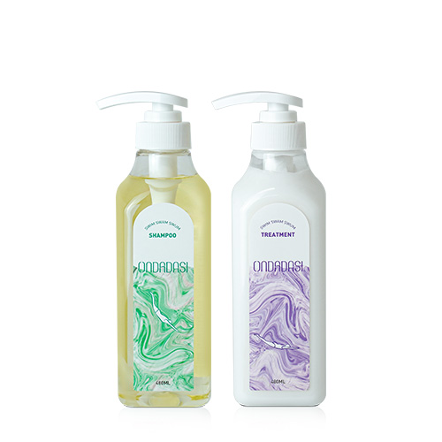 [온다다시] 수영장 샴푸480ml+트리트먼트480ml+쇼핑백