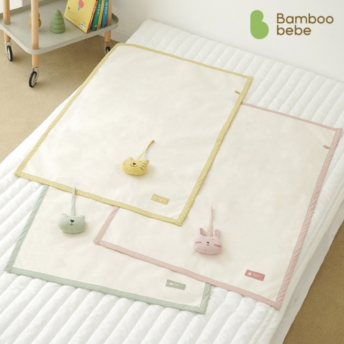 [밤부베베] 동물숲 거즈 방수패드_리버시블_S(싱글) (65x100cm)