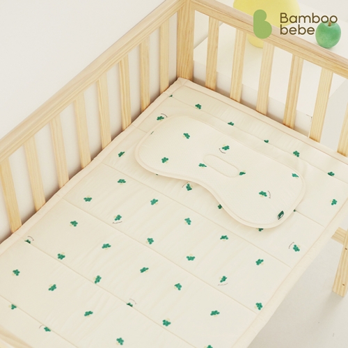 [밤부베베] 얌얌쑥쑥 포시즌 쿨매트_리버시블_B(S) (60x104cm)(프루츠 블루)