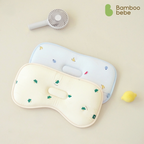 [밤부베베] 얌얌쑥쑥 포시즌 쿨베개_리버시블 (24x45cm) (프루츠 블루)