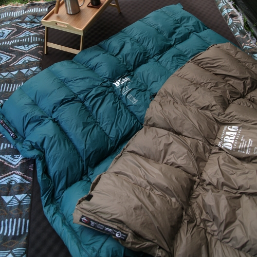 어반캠퍼 다우니페더 드래그 덕다운 캠핑 침낭 오리털 충전재 1200g