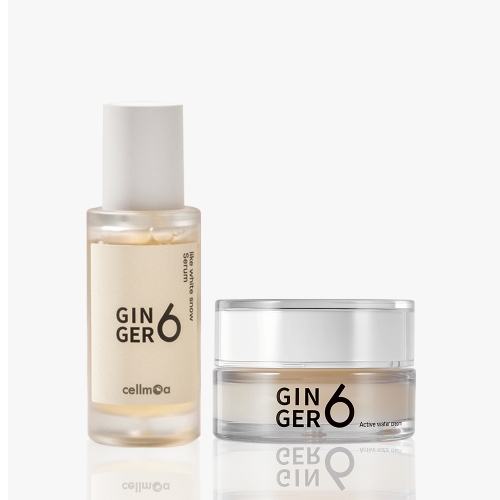 [진저6] 데일리케어 2종세트 (세럼30ml+수분액티브워터크림50ml+선물박스+쇼핑백)