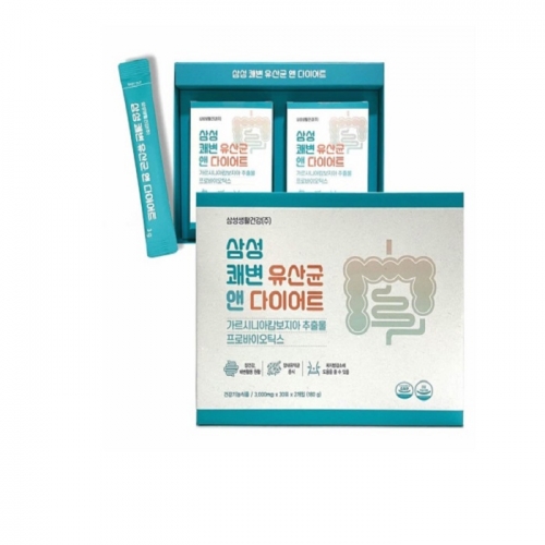 삼성생활건강 쾌변유산균 앤 다이어트 (3,000mg x 30포 x 2개입)