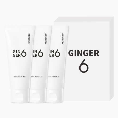 [진저6] 비건 생강수 퍼퓸 핸드크림 포레스트향 60ml 3개+선물박스