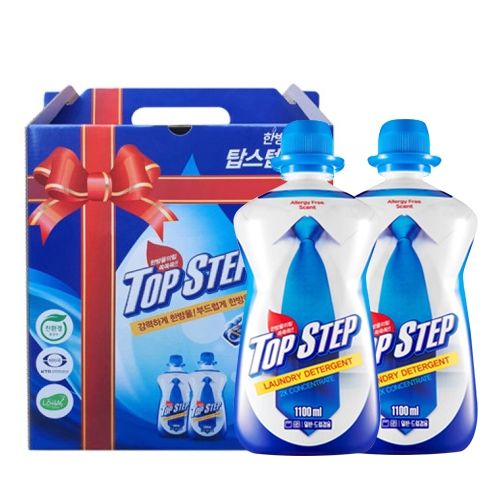 [탑스텝] 고농축 세탁세제 1100mlx2개 선물세트