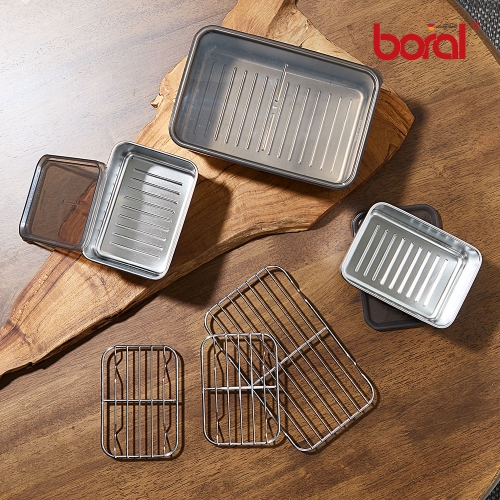 [보랄] 스테인레스 스퀘어 밧드 9P(13cm×2+19.5cm×1) BR-BT200S