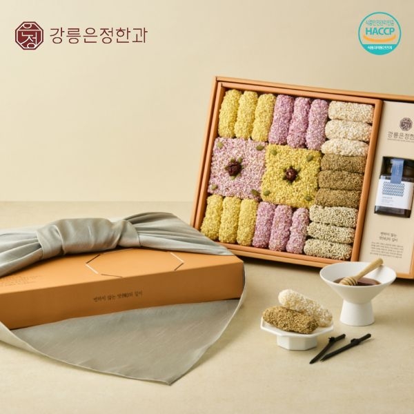 (롯데백화점입점) [강릉은정한과] 조청한과2-1호 2단 세트