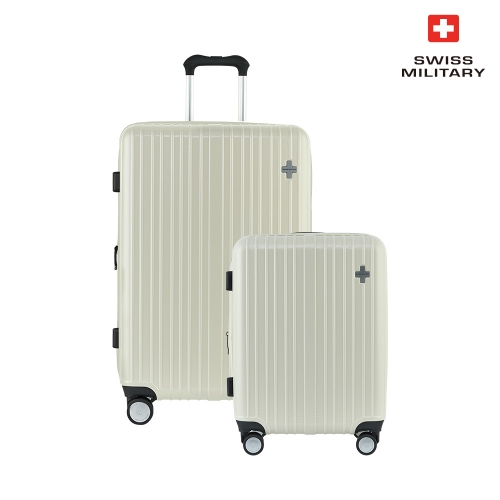 [스위스밀리터리] 시그니처 원 여행용 캐리어 (20+26+항공커버) 색상-바닐라