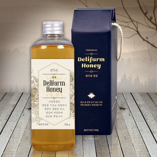 [국산벌꿀] 델리팜 벌꿀 1호 1P(550g)