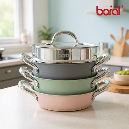 [보랄] 더 셰프 스택쿡 찜기 &냄비세트 BR-SQ2005P