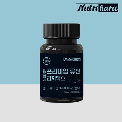 [뉴트리하루] 프리미엄 초고함량 류신 단백질 타블렛 노인 보충제 120정 (4개월분)